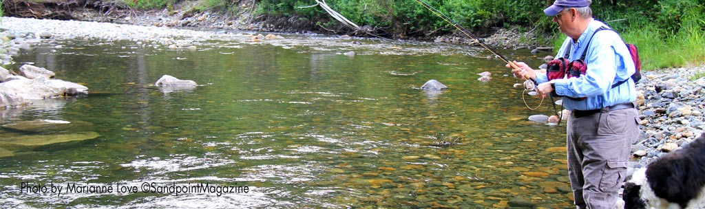 Bill Love Fishing Grouse Creek By Marianne Love